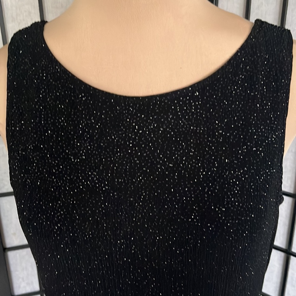 Coldwater Creek Black Glitter Dress S